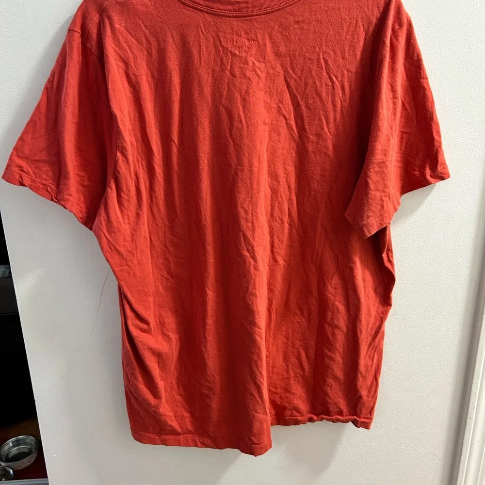 Nike Tee Mens‎ XL Orange Graphic T Shirt Short Sleeve
